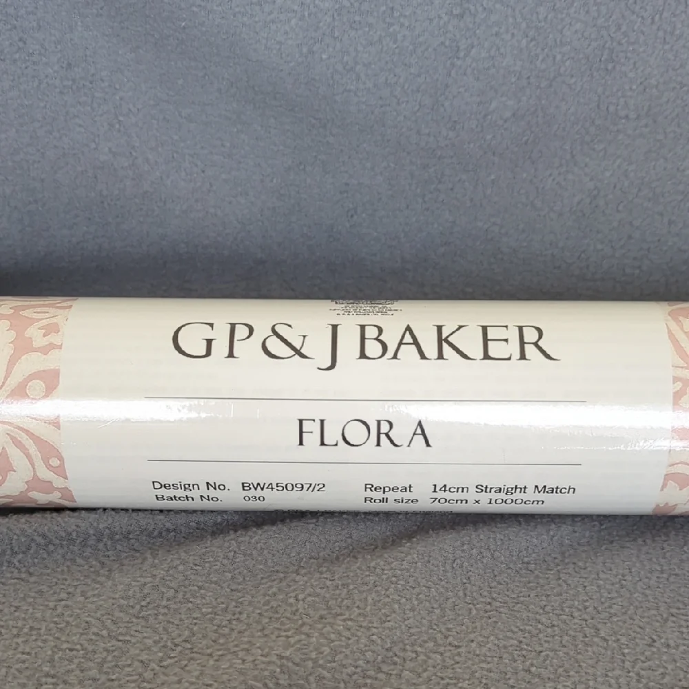 GP&J Baker Flora Wallpaper Roll. Made In England.